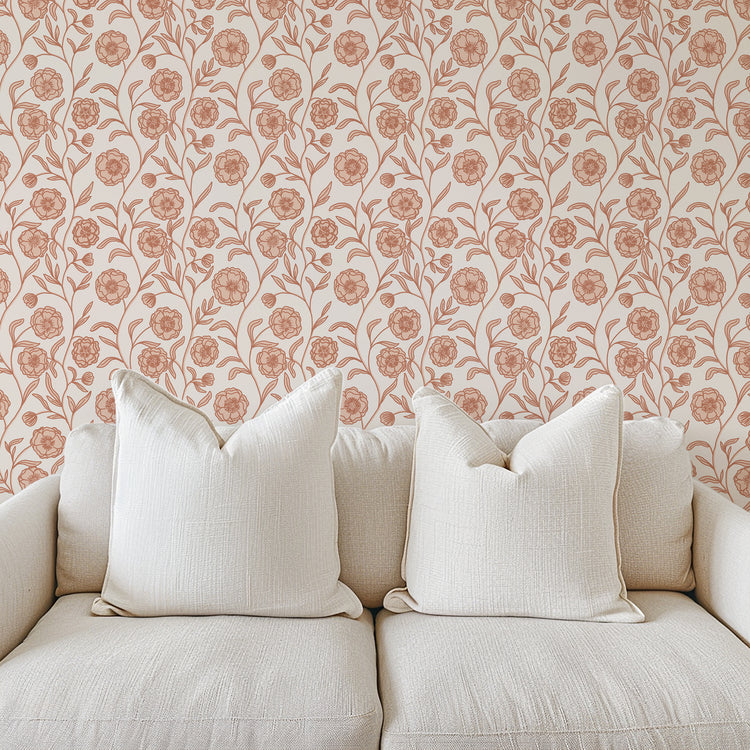 Climbing Blooms in Copper