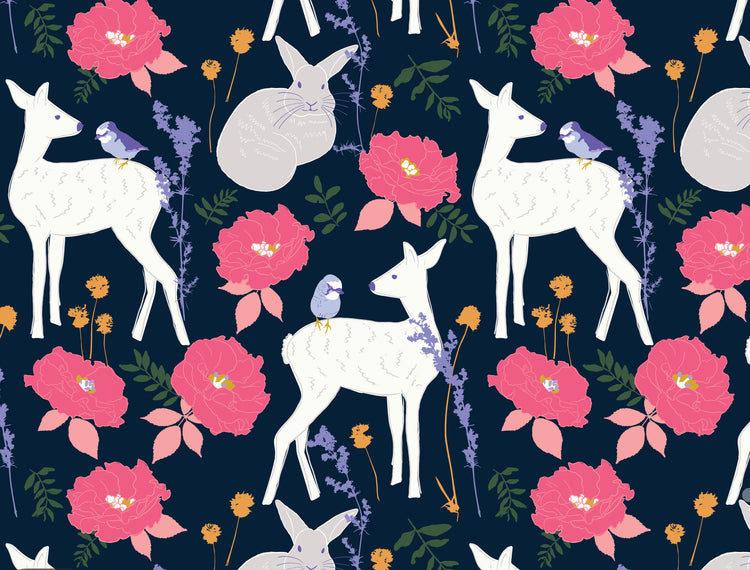 Serene Forest (Navy)