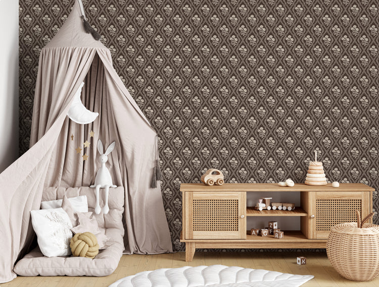 Victorian Bloom in Brown