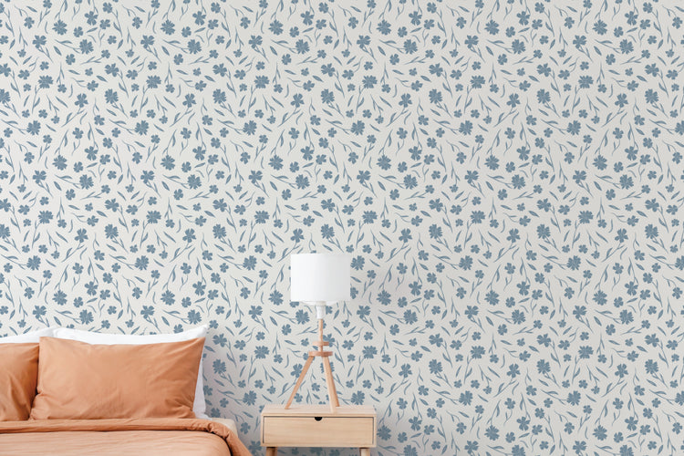 Blue and White Floral