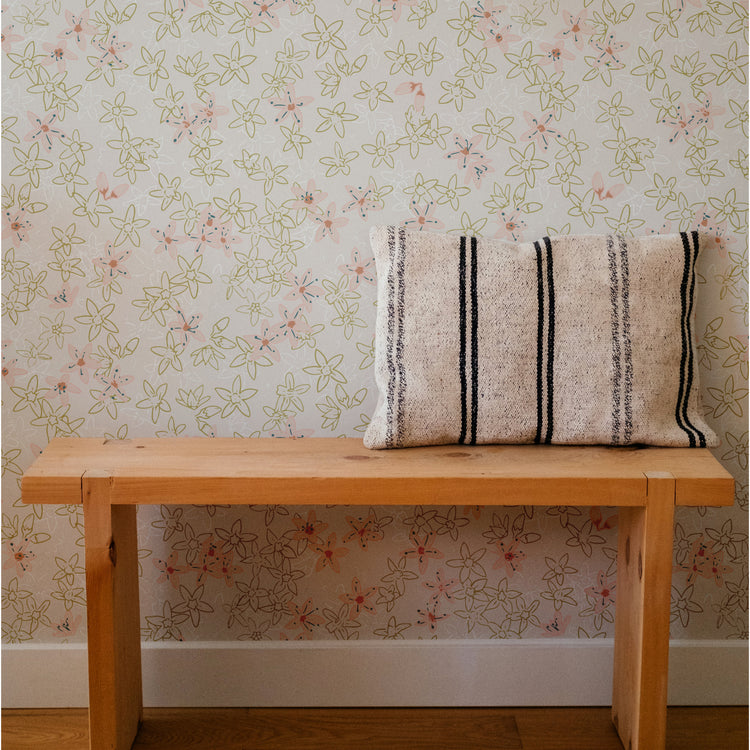 Large Layered Floral (Cream)