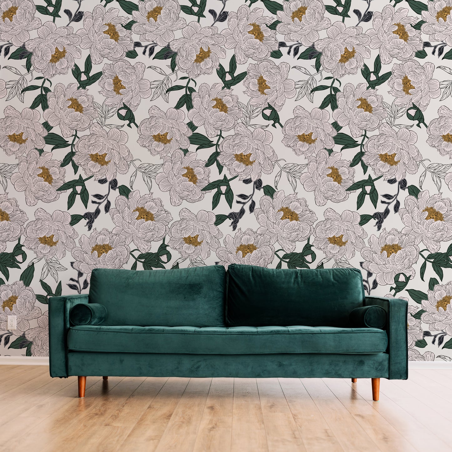 Midday Peonies Wallpaper