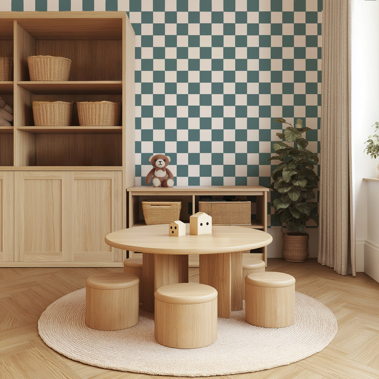 Painted Checks in Cedar