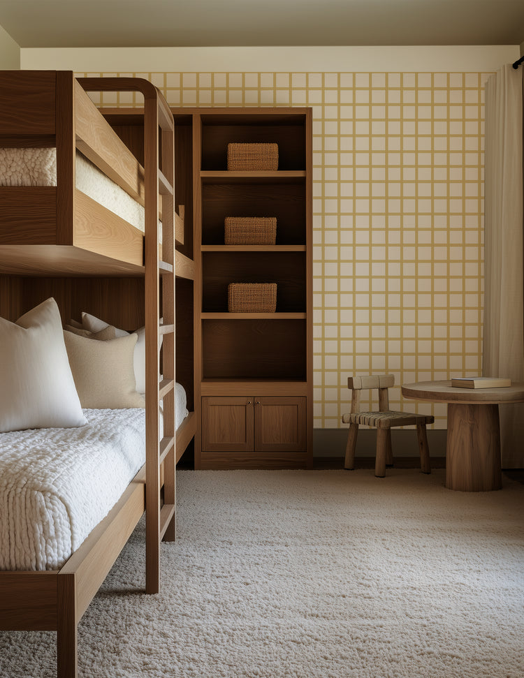 Painted Grid in Gold