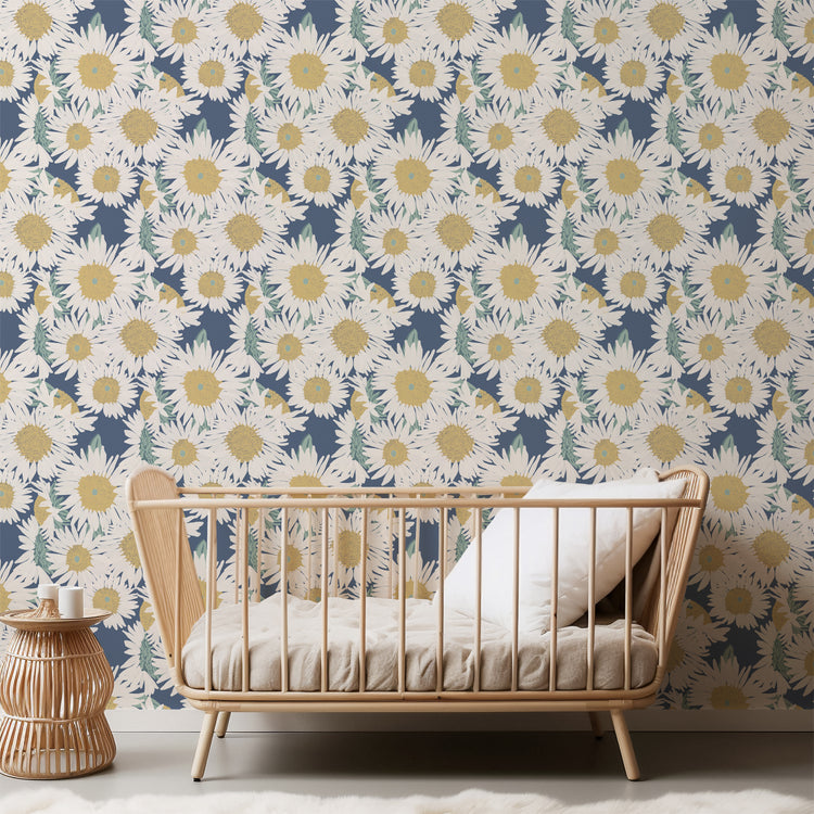 Sunflower Burst in Blueberry