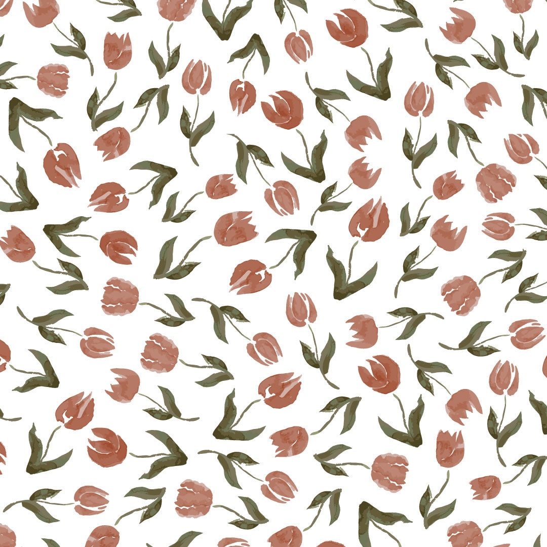 Tossed Tulips Wallpaper