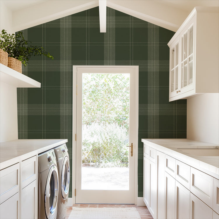 Plaid in Forest Green