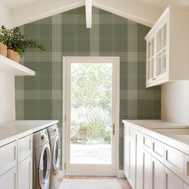 Plaid in Sage