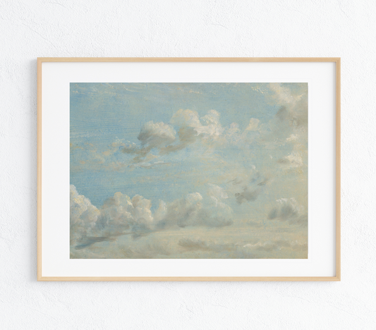 Breezy Clouds Art Print