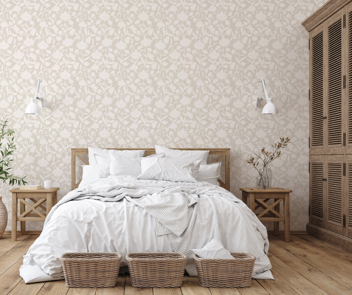 Belle Wallpaper (Taupe) from The Haven Collection