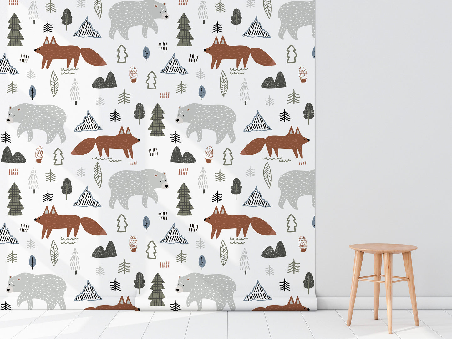 The Fox and The Bear Wallpaper