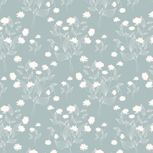 Miriam Wallpaper (Powder Blue) from The Marlow Collection