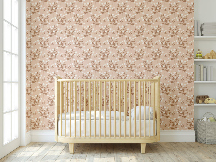 Miriam Wallpaper (Blush) from The Marlow Collection