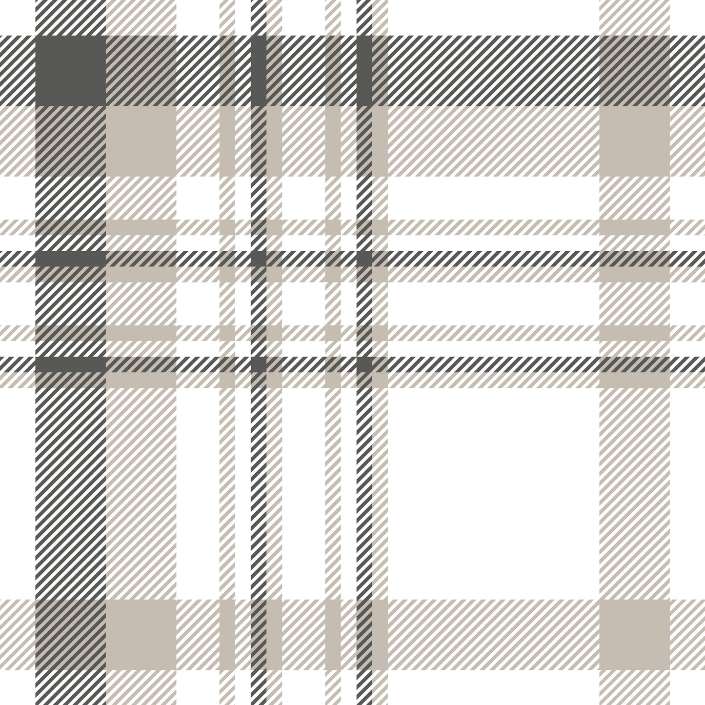 Plaid Taupe Wallpaper