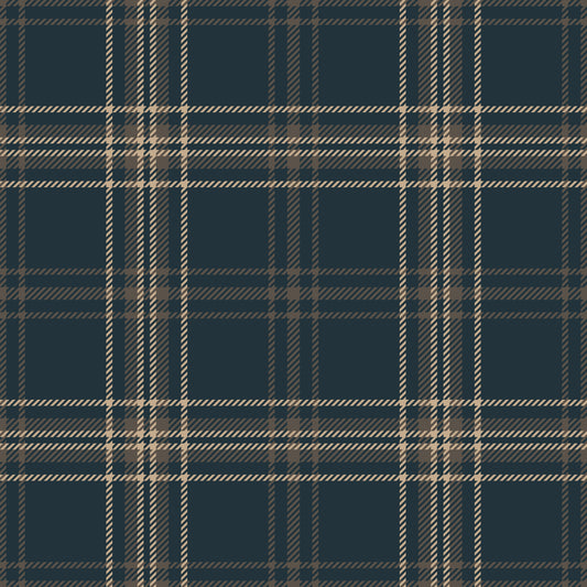 Plaid Navy Wallpaper