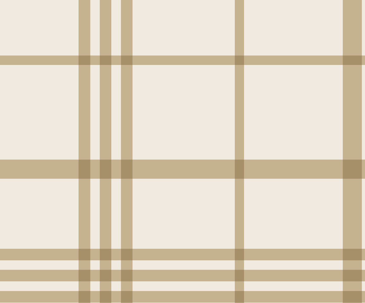 Vintage Plaid (Ochre) Wallpaper
