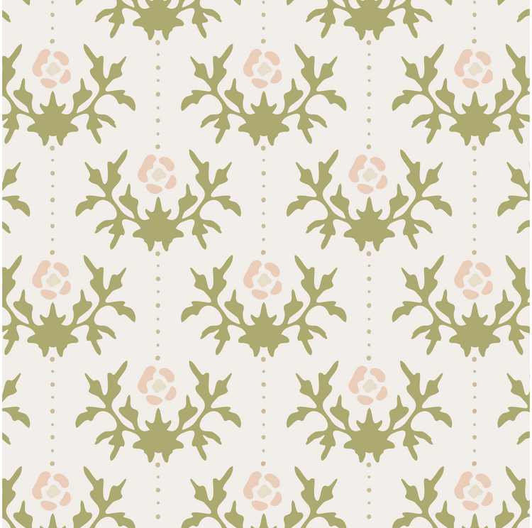 The Alba Wallpaper (Blush)