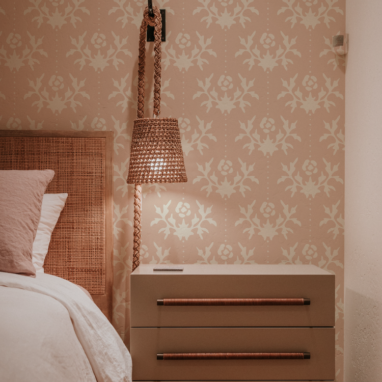 The Alba Wallpaper (Blush & Cream)