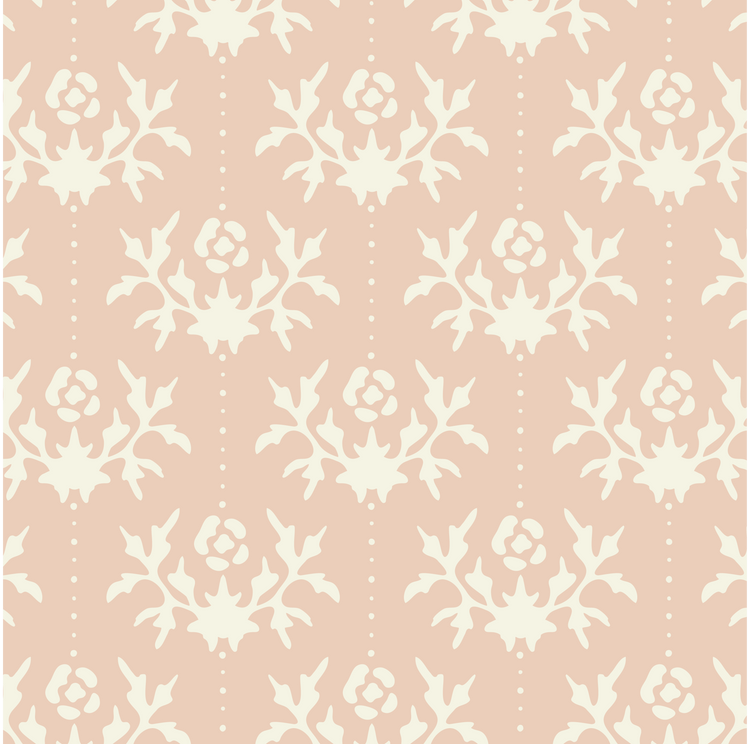 The Alba Wallpaper (Blush & Cream)