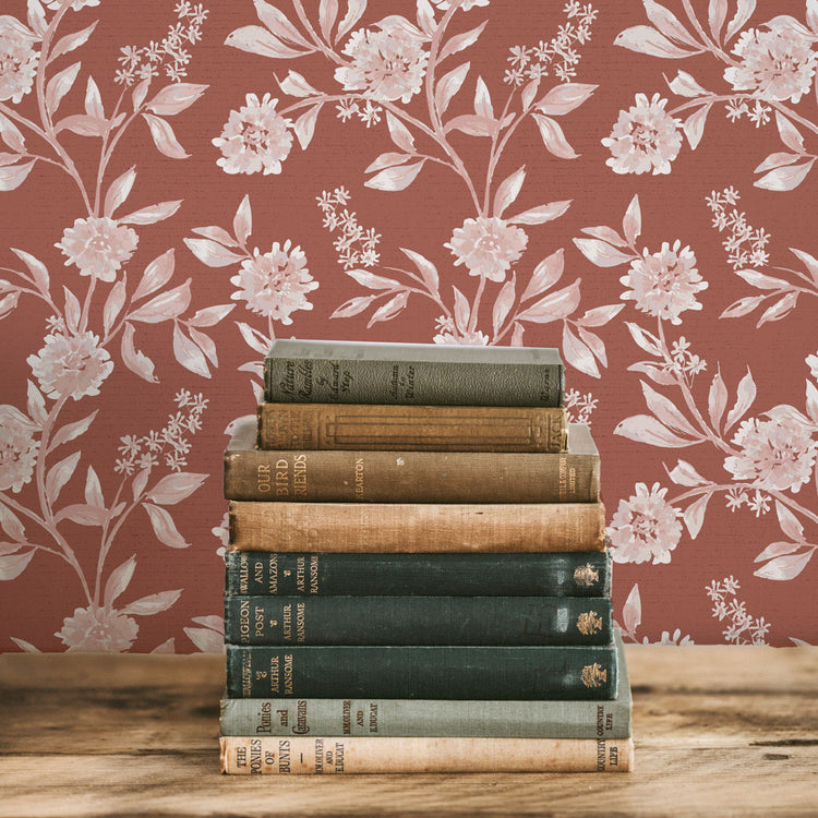 Clay Peonies Wallpaper