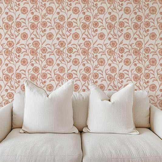 Climbing Blooms in Copper
