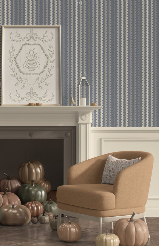 Blue Dotted Stripe