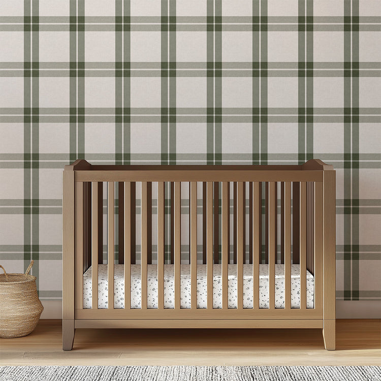 Windowpane Plaid in Forest Green