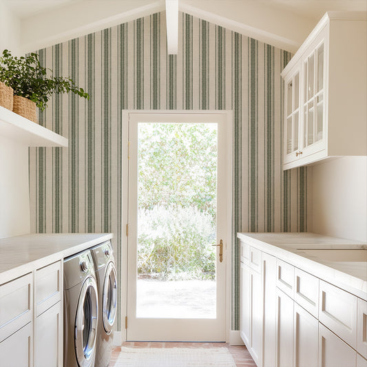 Cloth Stripes in Green