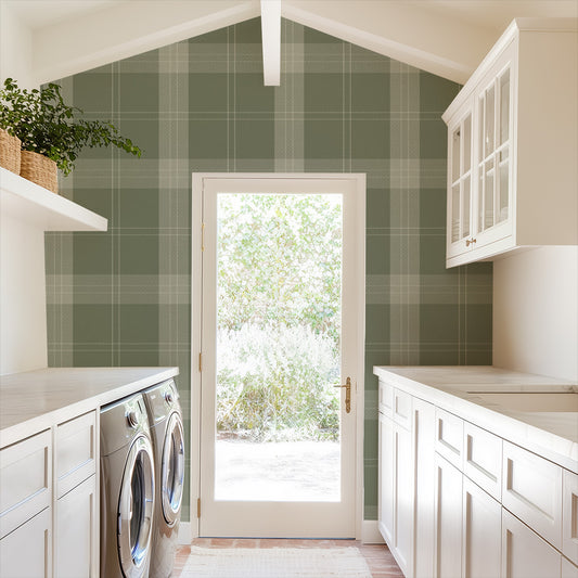 Plaid in Sage