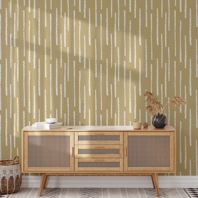 Aspen Forest (Ochre) Wallpaper