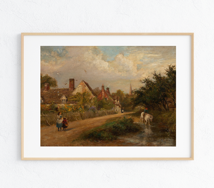 Country Village Art Print