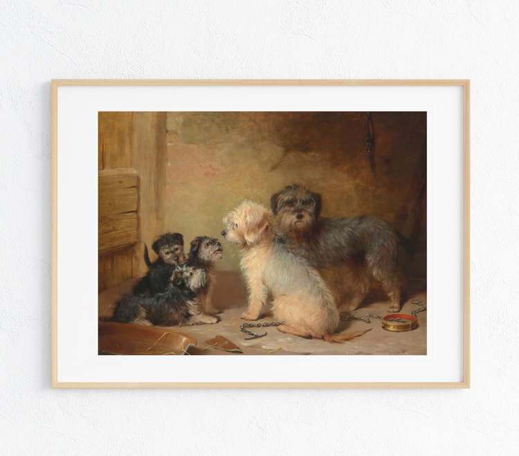 The Dandie Dogs Art Print