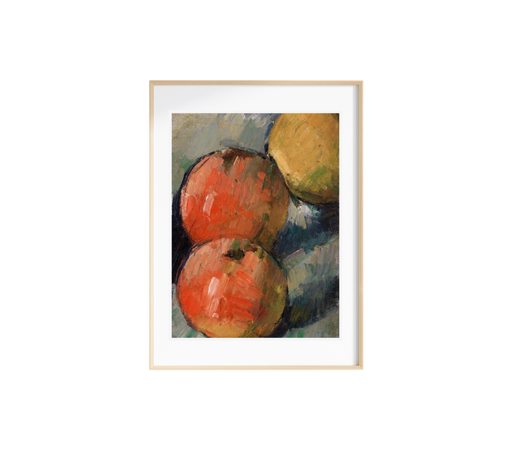 Tres Apples Art Print