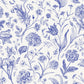Vintage Blue Floral Wallpaper