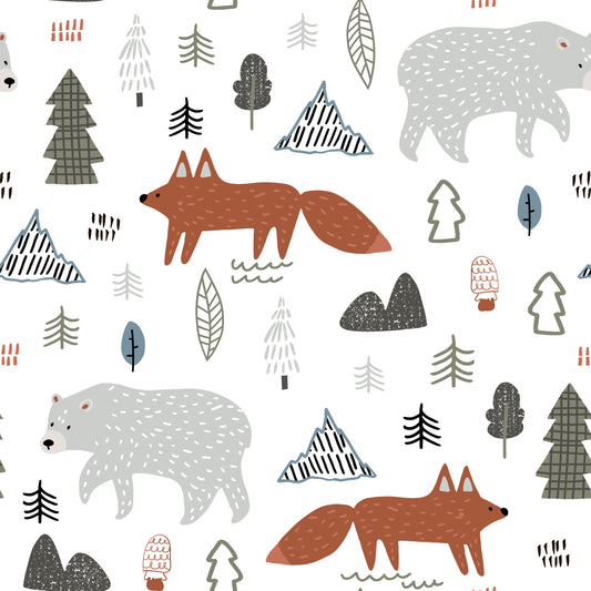 The Fox and The Bear Wallpaper
