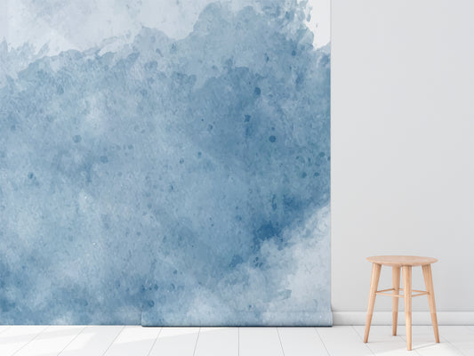 Blue Watercolor Wallpaper Mural
