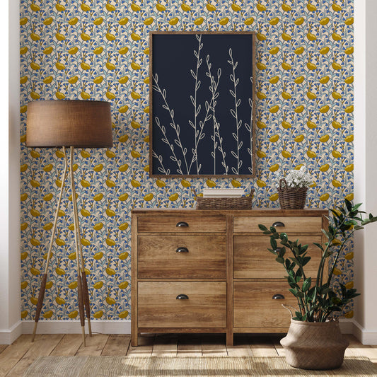 Marigold in Bloom Wallpaper