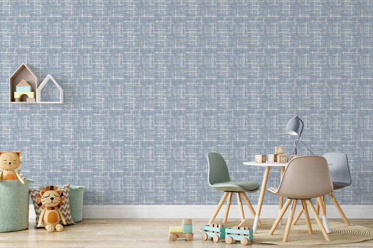 Ethel Wallpaper (Blue) from The Haven Collection