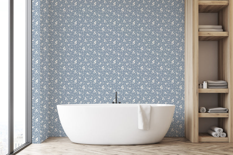 Ivy Wallpaper (Powder Blue) from The Haven Collection