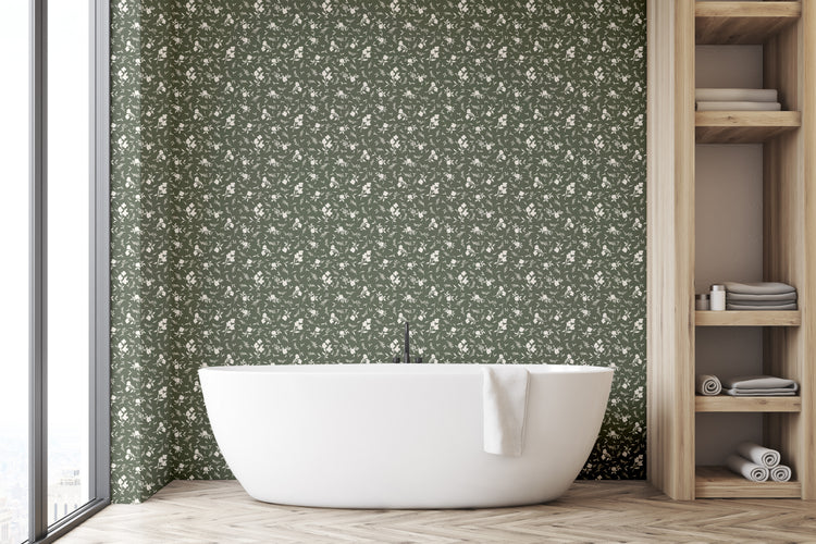 Ivy Wallpaper (Forest) from The Haven Collection