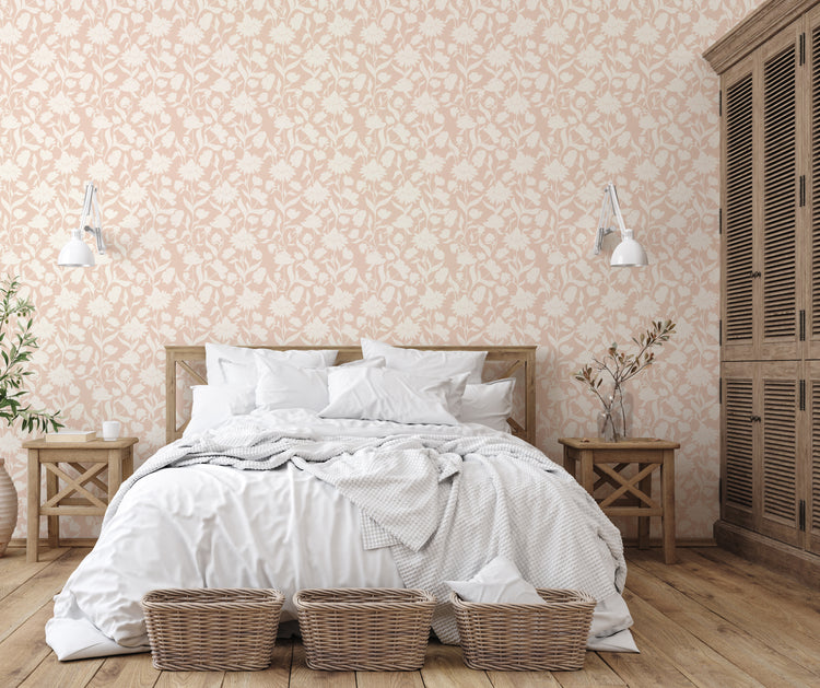 Belle Wallpaper (Blush) from The Haven Collection