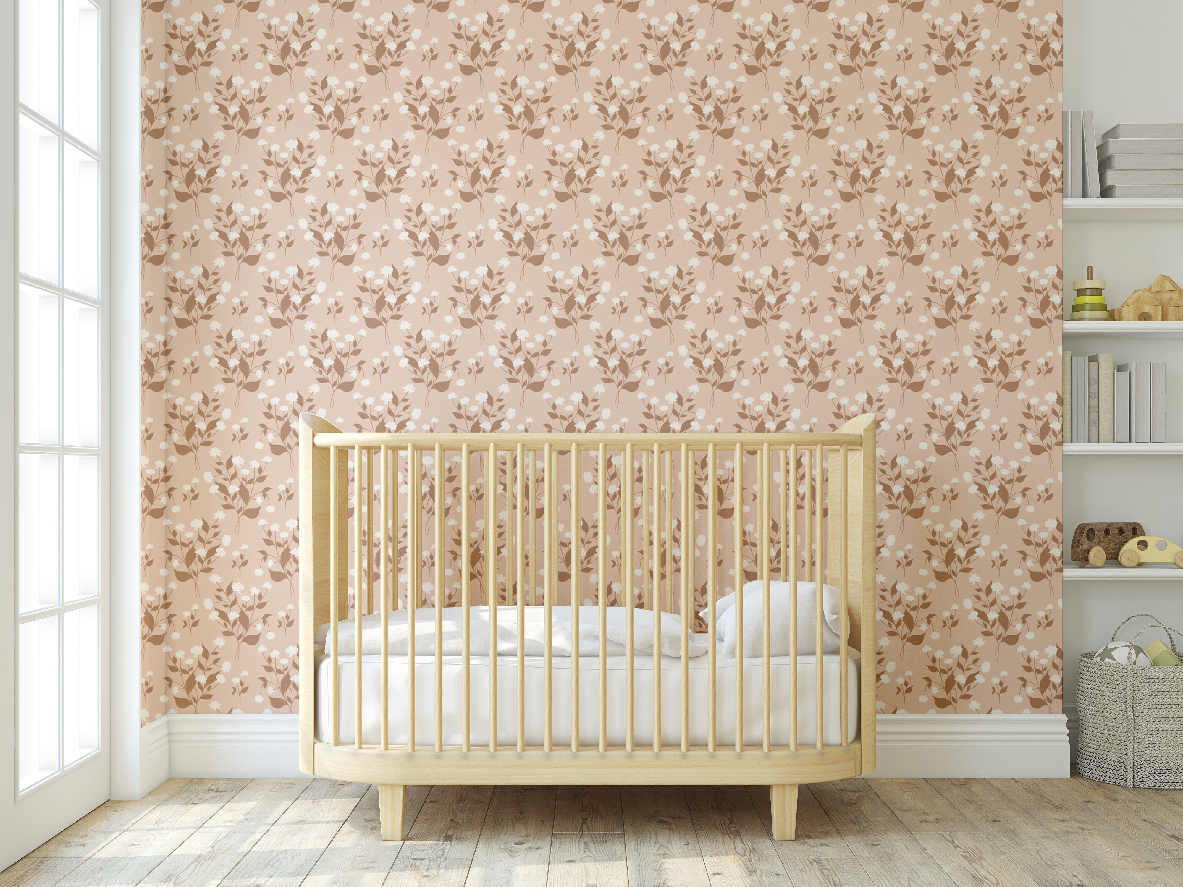 Miriam Wallpaper (Blush) from The Marlow Collection – Everett Park