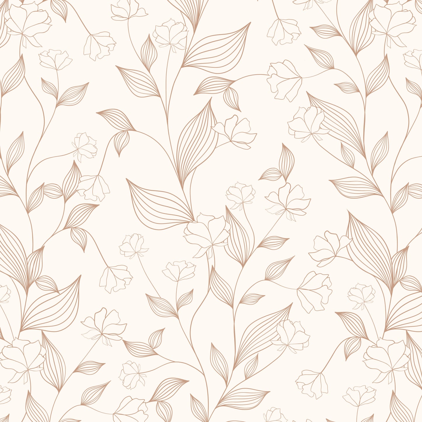 Vivian Wallpaper (Cream) from The Marlow Collection