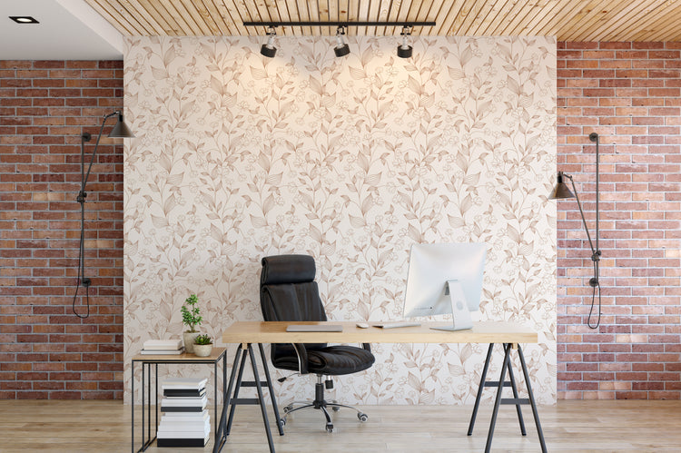 Vivian Wallpaper (Cream) from The Marlow Collection