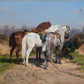 Horse Relay Art Print