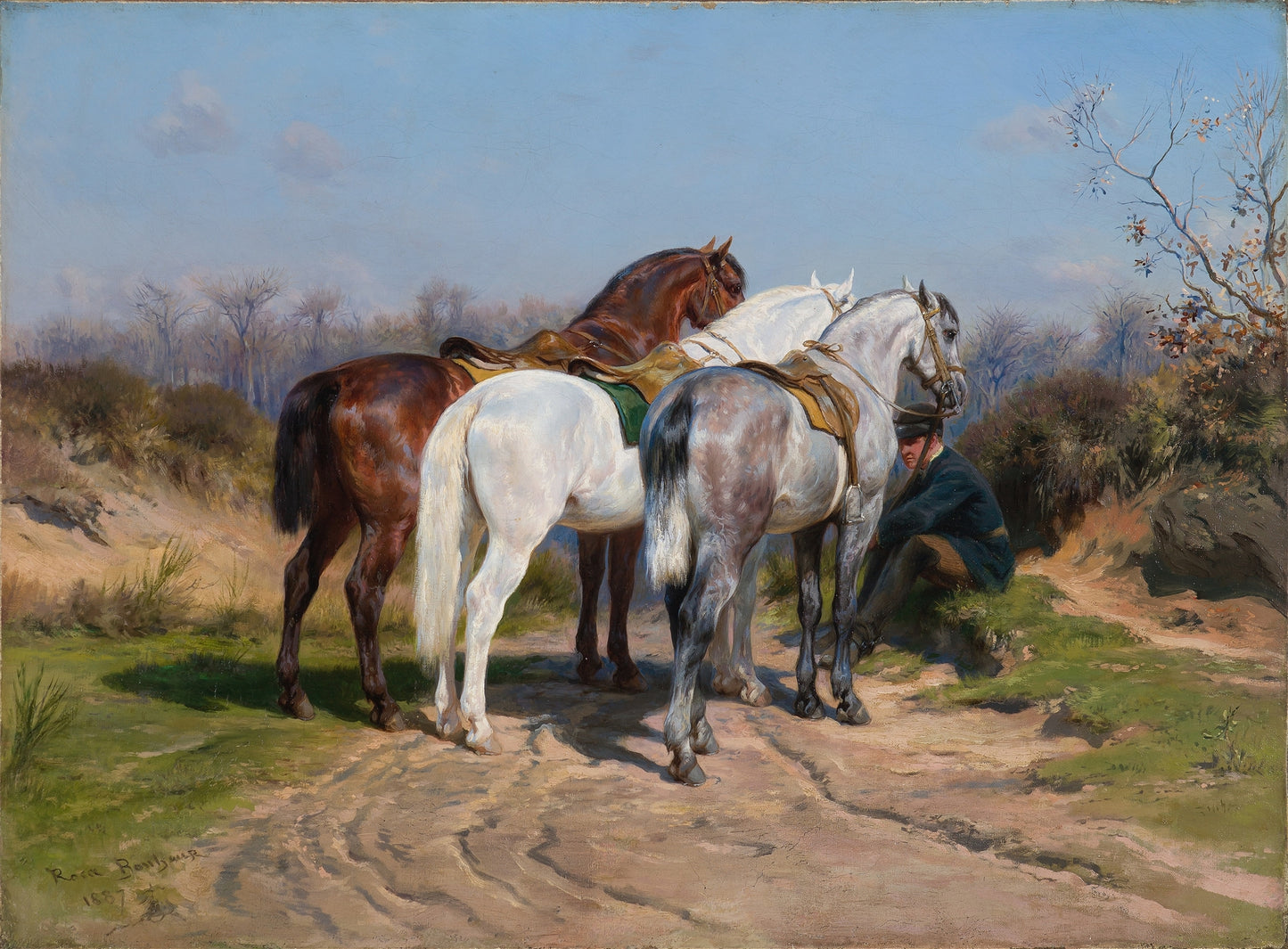 Horse Relay Art Print