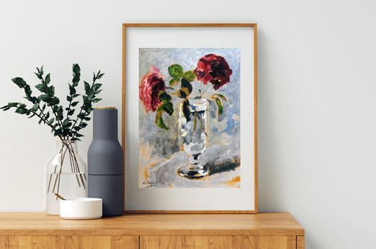 The Glass and the Rose Art Print