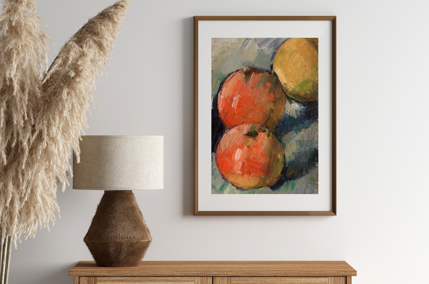 Tres Apples Art Print
