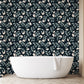 Ellie Wallpaper (Midnight) from The Wynona Collection