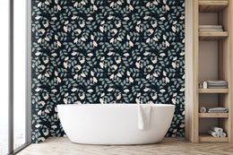Ellie Wallpaper (Midnight) from The Wynona Collection – Everett Park